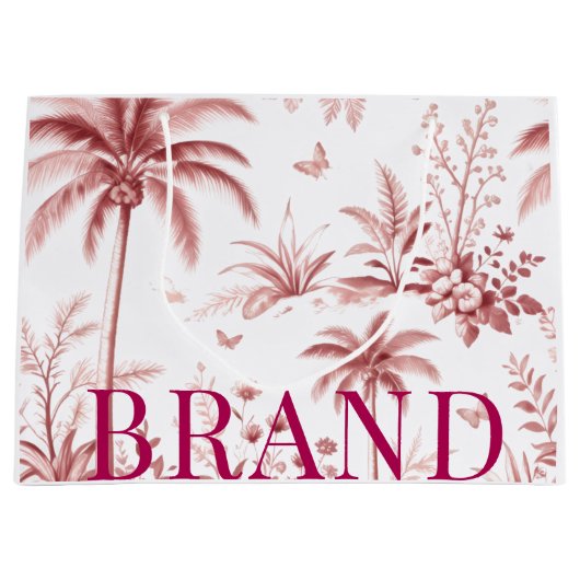 Luxury Custom Logo Paper Gift Bag | Minimal Boutiq ラージペーパーバッグ (正面)