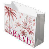 Luxury Custom Logo Paper Gift Bag | Minimal Boutiq ラージペーパーバッグ (正面アングル)