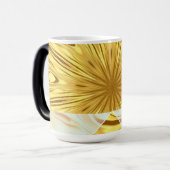 Luxury Daily Ritual: Gilded Zenith Opulent Swirl D モーフィングマグカップ (正面左)