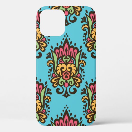 Luxury Damask flower seamless pattern. Floral Vint Case-Mate iPhoneケース (裏面)