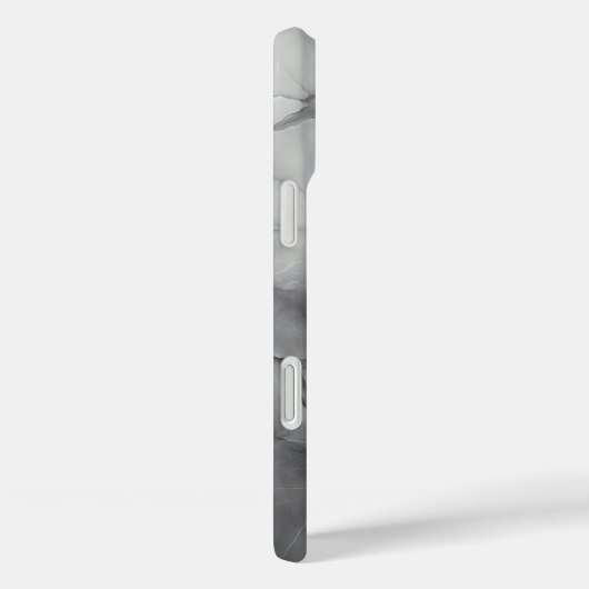 Luxury Dark Grey Marble Phone Case - Bold Cracked  Case-Mate iPhoneケース (裏面 / 右)