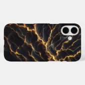 Luxury Dark Lightning Marble Case - Elegant Gold  Case-Mate iPhoneケース (裏面 (横))