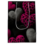 Luxury Dark Romantic Heart Gift Bag ミディアムペーパーバッグ (裏面)