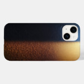 Luxury Deep Blue and Shimmering Gold Glitter Contr Case-Mate iPhoneケース (裏面 (横))