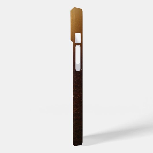 Luxury Deep Blue and Shimmering Gold Glitter Contr Case-Mate iPhoneケース (裏面 / 左)