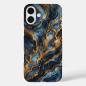 Luxury Deep Blue Marble Phone Case - Elegant  Case-Mate iPhoneケース (裏面)