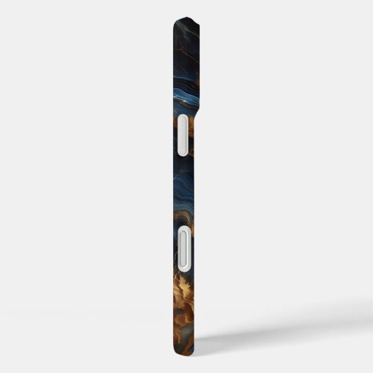 Luxury Deep Blue Marble Phone Case - Elegant  Case-Mate iPhoneケース (裏面 / 右)