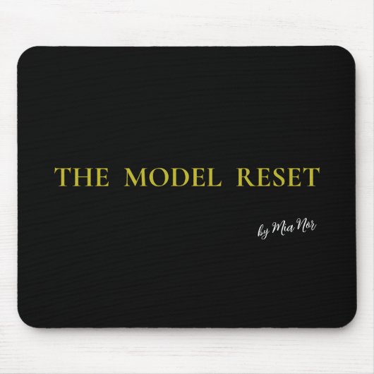 Luxury Deep Burgundy & Gold Parisian Chic Mousepad マウスパッド (正面)