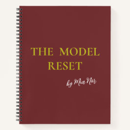 Luxury Deep Burgundy & Gold Parisian Chic Notebook ノートブック