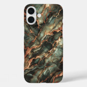 Luxury Deep Emerald Marble Phone Case - Elegant  Case-Mate iPhoneケース (裏面)