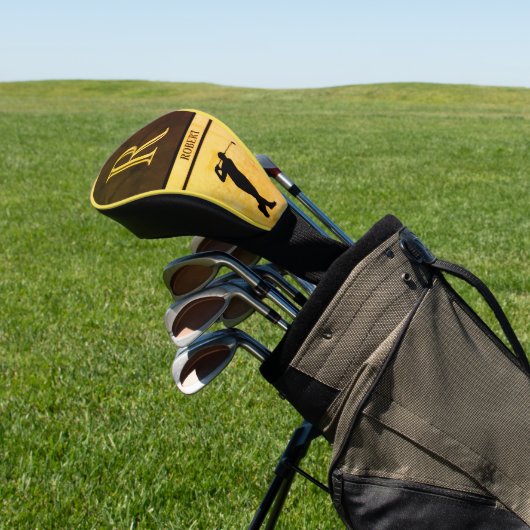 Luxury Design Robert “R” Monogram leather ゴルフヘッドカバー (インサイチュ)