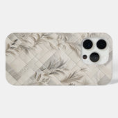 Luxury Diagonal Botanical Mosaic Phone Case Case-Mate iPhoneケース (裏面 (横))