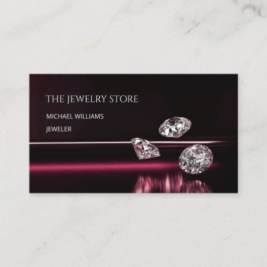 Luxury Diamonds Jeweler Jewelry Store 名刺 (正面)