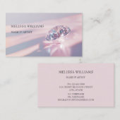 Luxury Diamonds Pink Glam 名刺 (正面/裏面)