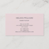 Luxury Diamonds Pink Glam 名刺 (裏面)