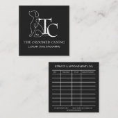 Luxury Dog Grooming Business Card Pet Stylist スクエア名刺 (正面/裏面)
