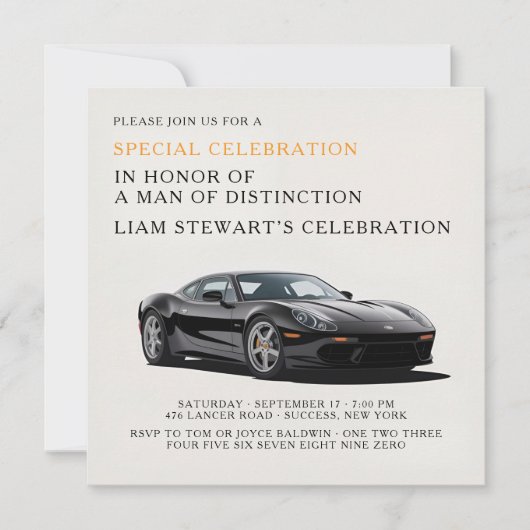 Luxury Drive Celebration 招待状 (正面)