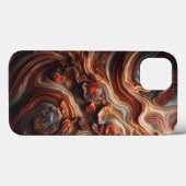 Luxury Earth Tone Agate Phone Case - Abstract Geol Case-Mate iPhoneケース (裏面 (横))