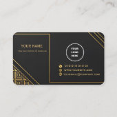 Luxury Editable Business Card Template  名刺 (裏面)