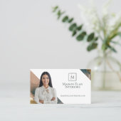 Luxury Elegant Abstract Interior Designer Photo 名刺 (スタンド正面)