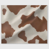 Luxury Elegant Faux Cow Leather Popular Collection ラッピングペーパー (フラット)