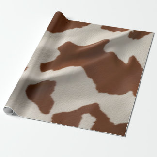 Luxury Elegant Faux Cow Leather Popular Collection ラッピングペーパー