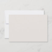 Luxury Elegant Floral Wedding RSVP Reply Card  (裏面)