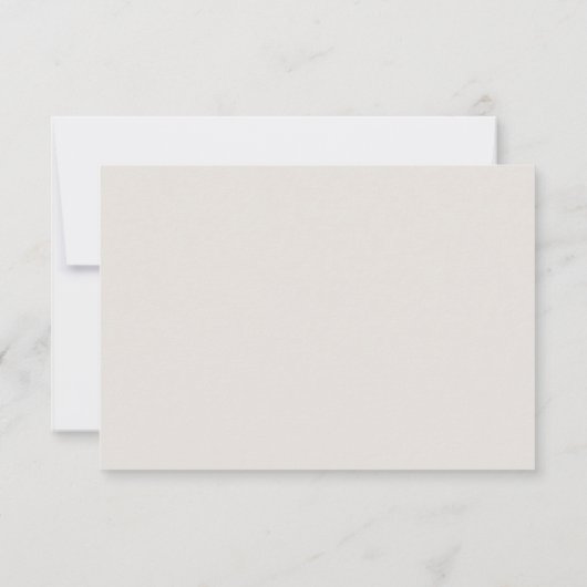 Luxury Elegant Floral Wedding RSVP Reply Card  (裏面)