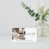 Luxury Elegant Maid House Cleaning Photo QR Code 名刺 (スタンド正面)