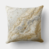 Luxury, Elegant, Modern Gold Grey Pattern クッション (裏面)