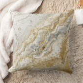 Luxury, Elegant, Modern Gold Grey Pattern クッション (ブランケット)