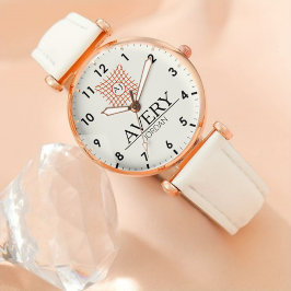 Luxury Elegant Monogram with couple names Initials 腕時計