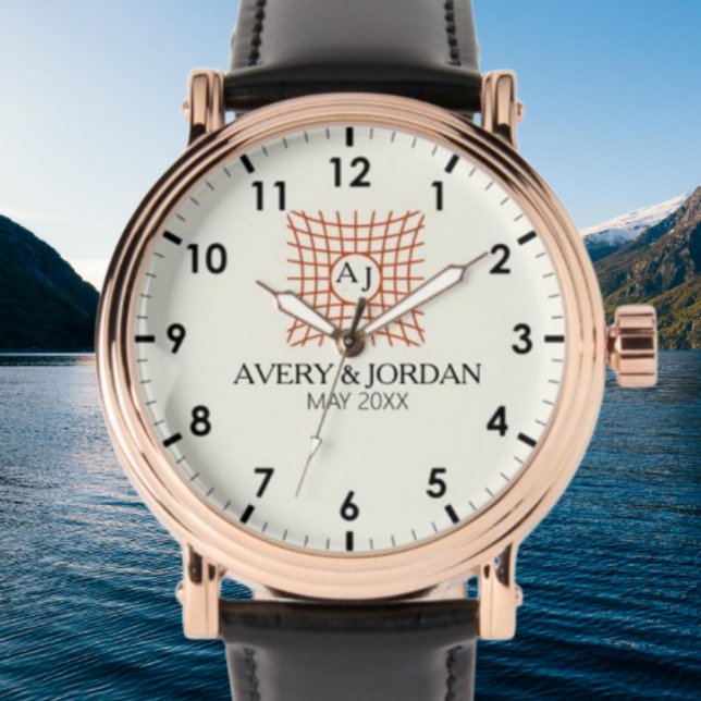 Luxury Elegant Monogram with Initials 腕時計 (クリエイターアップロード済み)