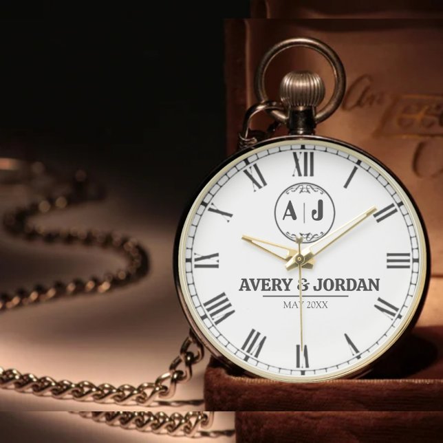 Luxury  Elegant Personalized Monogram Perfect Gift 腕時計 (クリエイターアップロード済み)