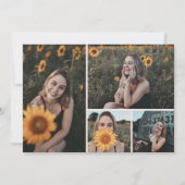 Luxury Elegant Pink Sweet 16 Photo 招待状 (裏面)