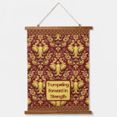  Luxury Elephant : Achempong Mara Trumpeting Glory 吊り下げ型タペストリー (正面)