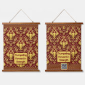  Luxury Elephant : Achempong Mara Trumpeting Glory 吊り下げ型タペストリー (ダブル)