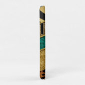 Luxury Emerald & Gold Safari Leopard Zebra Glitter Case-Mate iPhoneケース (裏面/右)