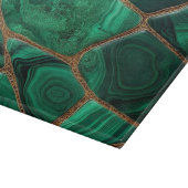 Luxury Emerald Malachite Green Marble Abstract カッティングボード (角)