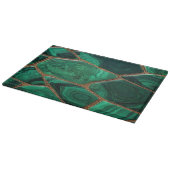 Luxury Emerald Malachite Green Marble Abstract カッティングボード (角)