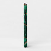 Luxury Emerald Malachite Green Marble Abstract Case-Mate iPhoneケース (裏面/左)