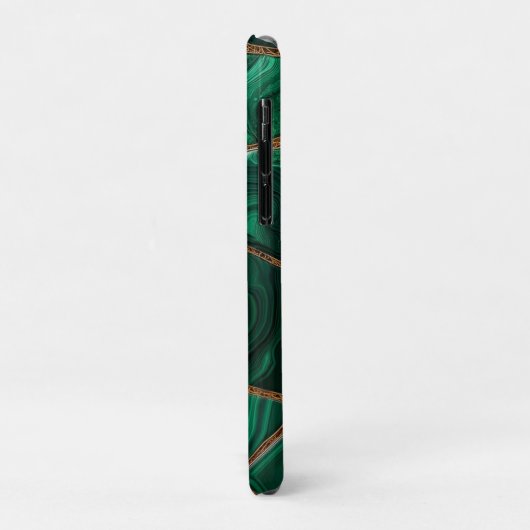 Luxury Emerald Malachite Green Marble Abstract Case-Mate iPhoneケース (裏面/左)