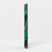 Luxury Emerald Malachite Green Marble Abstract Case-Mate iPhoneケース (裏面/右)