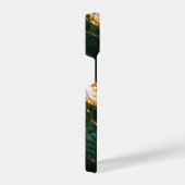 Luxury Emerald Marble Gold/White Vein Phone Case iPhoneケース (右側面)
