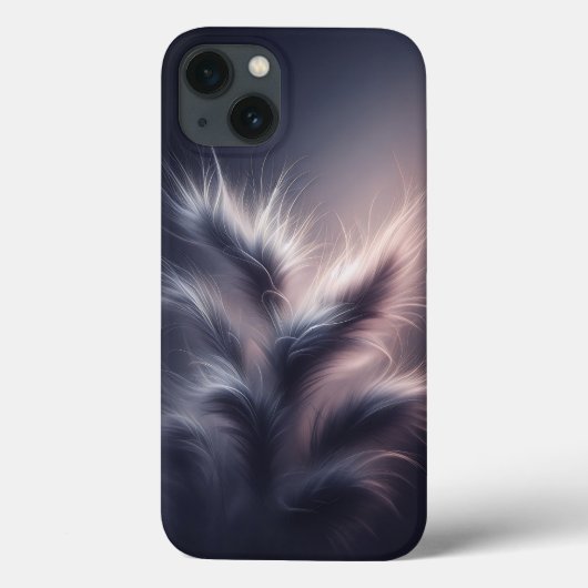 Luxury Ethereal Feather Phone Case - Glowing Soft  Case-Mate iPhoneケース (裏面)