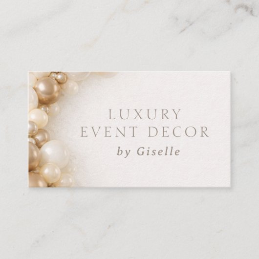 Luxury Event Decor Party Decorating 名刺 (正面)