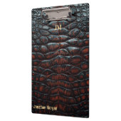 Luxury Executive Monogram Premium Leather  クリップボード (左)