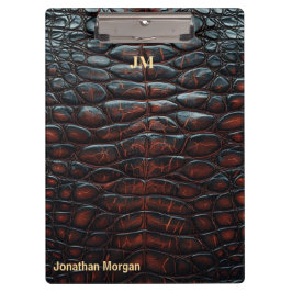 Luxury Executive Monogram Premium Leather クリップボード