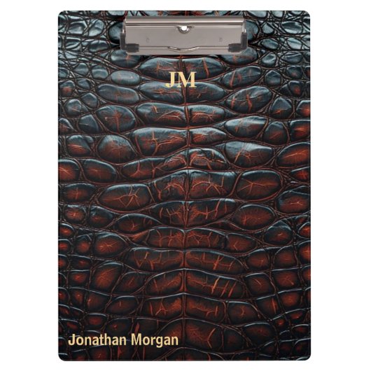 Luxury Executive Monogram Premium Leather  クリップボード (正面)