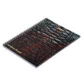 Luxury Executive Monogram Premium Leather ノートブック (左側)